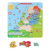 Wooden Jigsaw Puzzle Map Holland, 13 ..