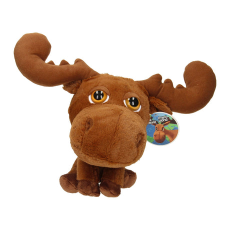 Peluche renne à grosse tête en peluche, 22 cm