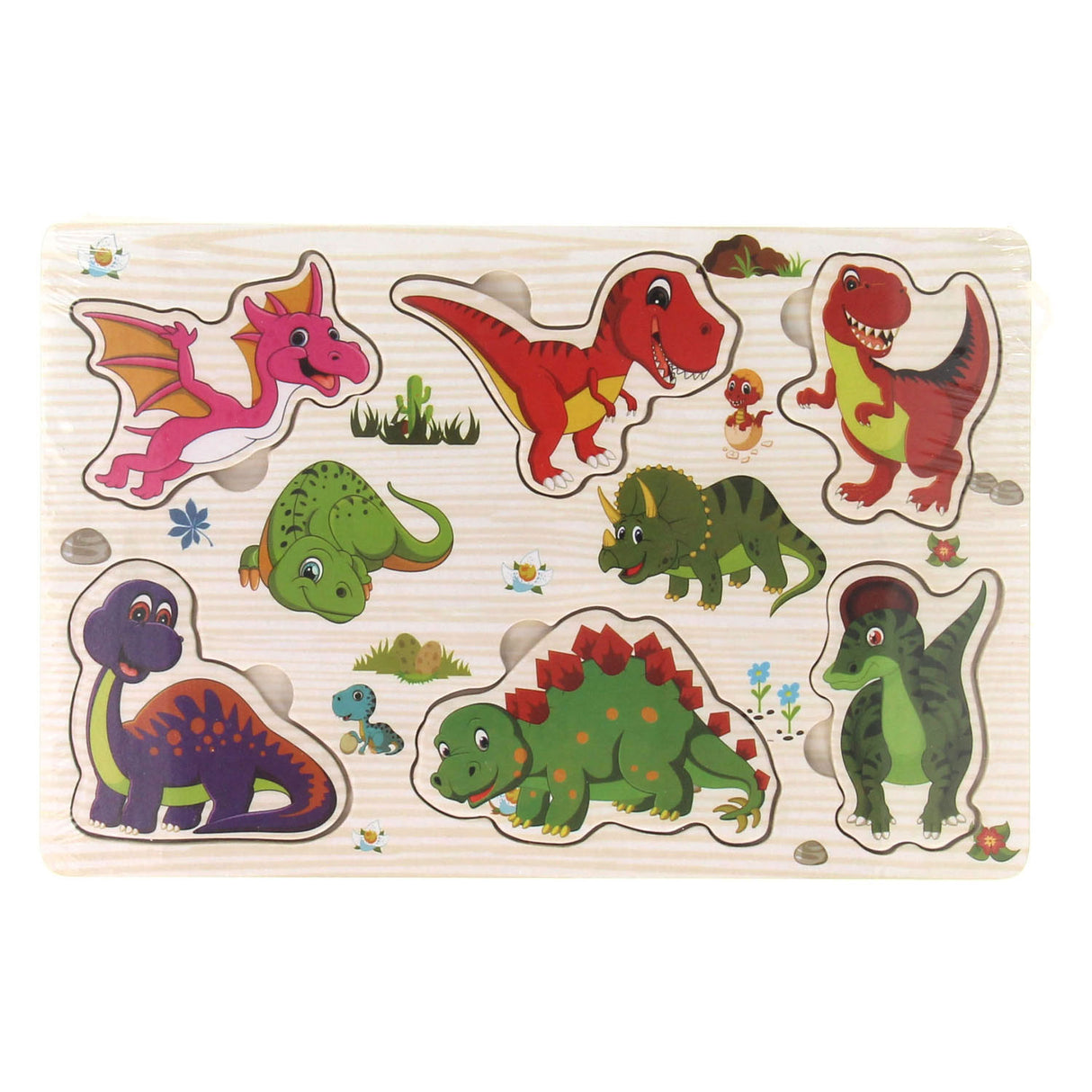 Thème puzzle à tenons en bois, 6 pcs.