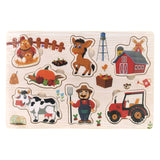 Thème puzzle à tenons en bois, 6 pcs.