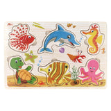 Thème puzzle à tenons en bois, 6 pcs.