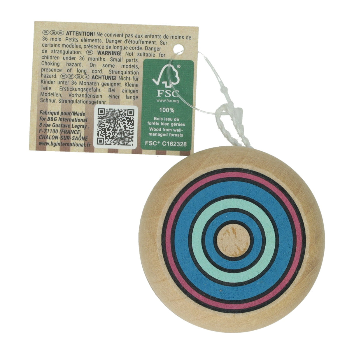 Yo-yo en bois RC avec cercles, 5 cm