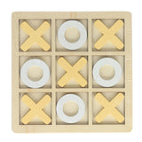 Jeu de morpion en bois - 14x14cm