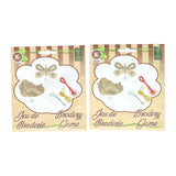 Set de broderie en bois - incl. 3 couleurs de fil et d'aiguille