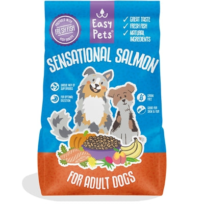 Easypets adulte du saumon sensationnel-grain - sans