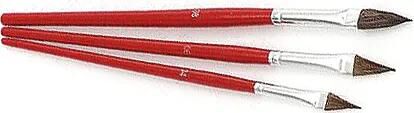Nölle set de pinceaux profi pinceaux pinceaux de retouche taille 4,6,8 paquet de 3