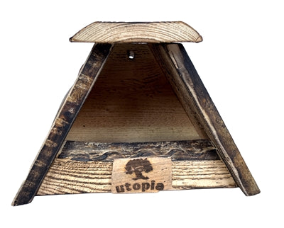 Nichoir Utopia merle merle bois de douglas brûlé