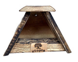 Nichoir Utopia merle merle bois de douglas brûlé