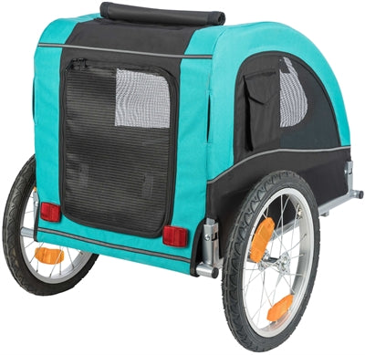 Trixie Dog Bike Cart Black Turquoise in edizione limitata