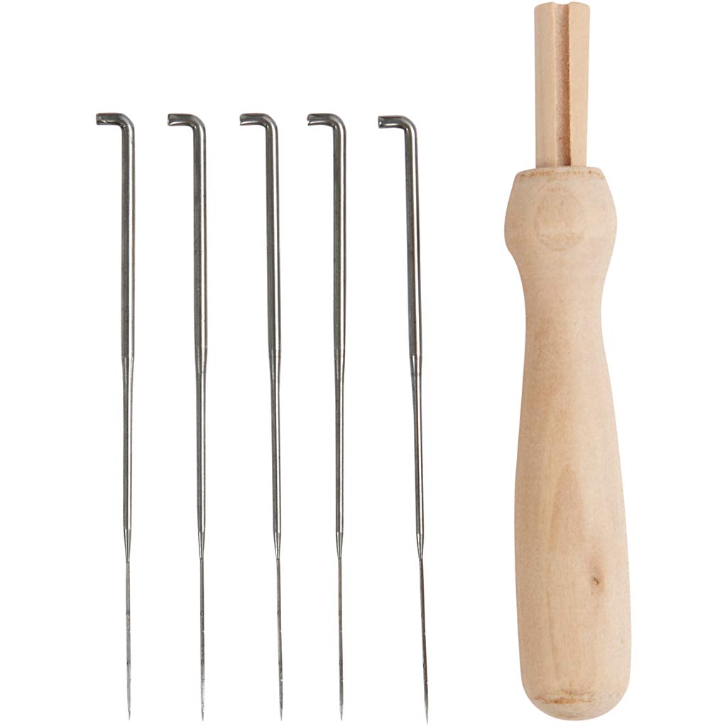 Creativ Company Feel Breat Wood Wood avec 5 aiguilles