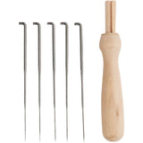 Creativ Company Feel Breat Wood Wood avec 5 aiguilles