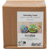 Cadre à broder Creativ company, rond, d 9,5 cm, 10 pièces, 1 boîte