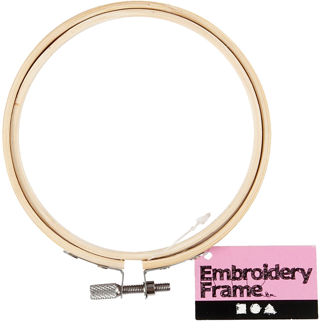 Cadre de broderie Bois, Ø 10 cm