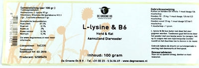 Den grønne OS L-Lysine B6 Dog Cat