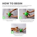 Chien de chien extérieur sniffle n 'grever ball vert