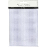 Creativ company toile aïda, format 50x50 cm, 24 carrés par 10 cm, blanc, 1 pièce