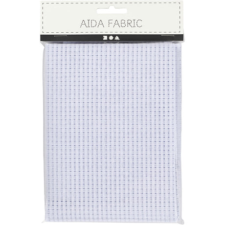 Creativ company toile aïda, format 50x50 cm, 24 carrés par 10 cm, blanc, 1 pièce