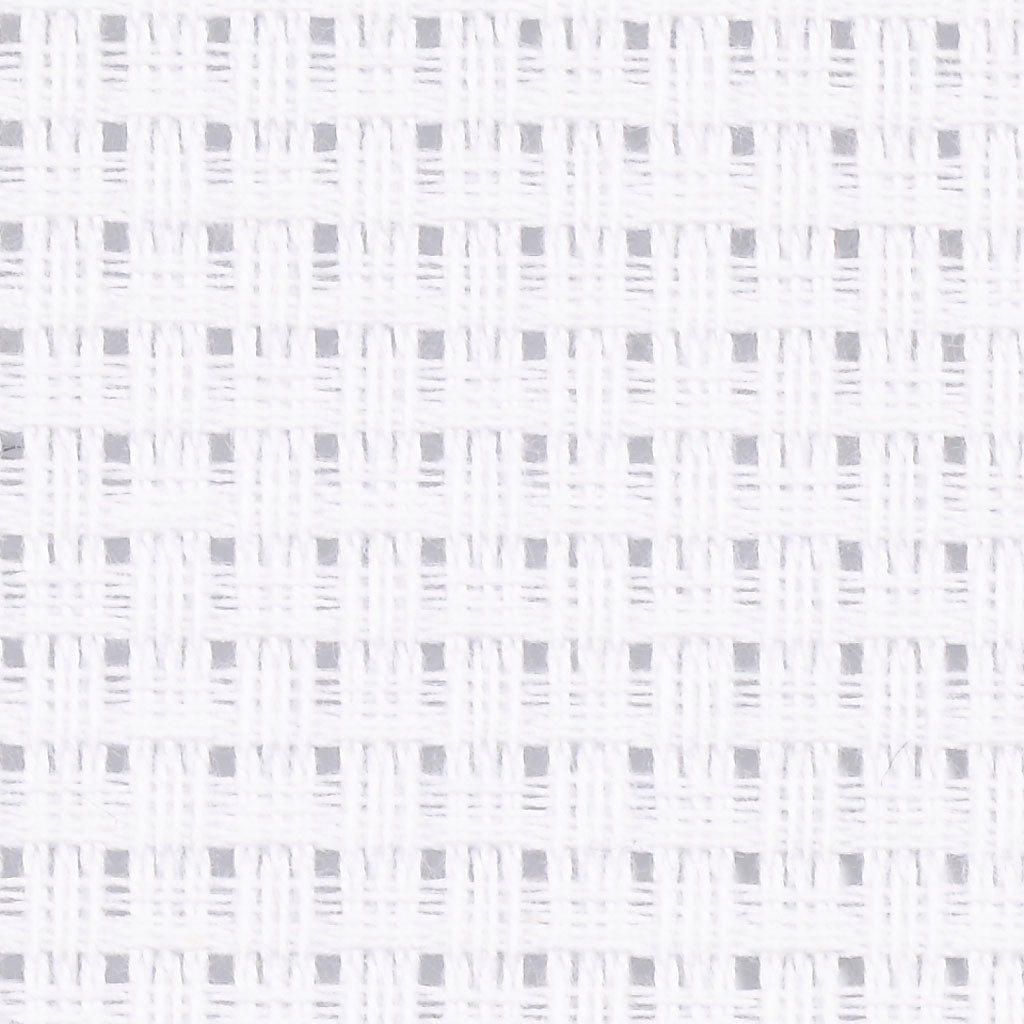 Creativ company toile aïda, format 50x50 cm, 24 carrés par 10 cm, blanc, 1 pièce