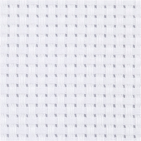 Creativ Company Aida White 35 carrés pour 10 cm, 50x50cm