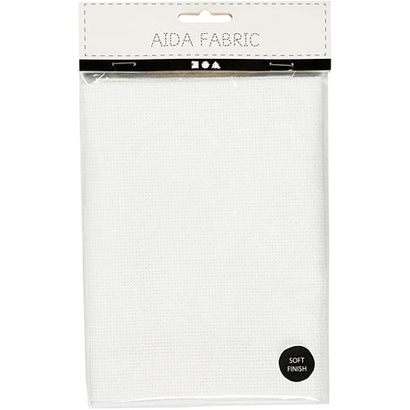 Creativ Company Aida White 70 carrés pour 10 cm, 50x50cm
