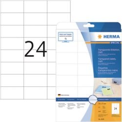 Sans marque sans marque herma transp. étiquettes 70x37 25 feuilles din a4 600 pièces 4685