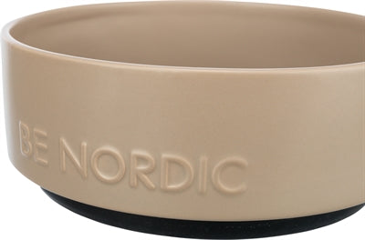 Trixie BE Nordic Food Bowl Dog Keramic Rubber Taupe