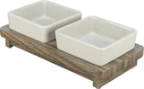 Trixie Food Bowl Set Set Citystyle Ceramic Grey Brown