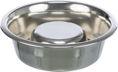 Trixie food bowl dog Slow Feeding stainless steel