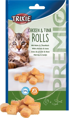 Trixie Premio Hühner Thunfisch Rollen für Katzen Gluten -frei