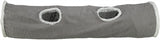 Trixie tunnel de jeu pour chat Harvey Velvet peluche gris