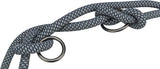 Trixie laisse pour chien en corde souple réglable noir gris