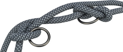Trixie laisse pour chien en corde souple réglable noir gris
