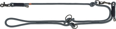 Trixie laisse pour chien en corde souple réglable noir gris