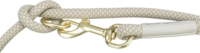 Trixie Laisse pour chien en corde souple réglable gris gris clair