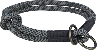 Trixie collier pour chien soft half-slip noir gris