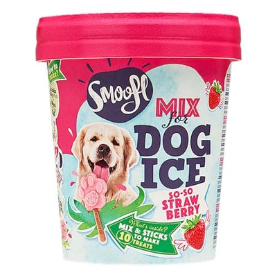 Mélange de glace smoofl pour la fraise de chien
