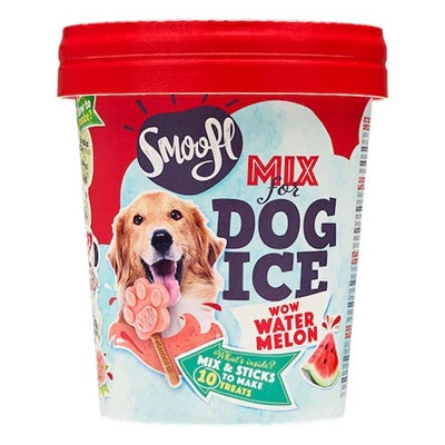 Mélange de glace smoofl pour chiens pastèque