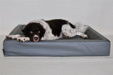 Housse de panier pour chien en cuir artificiel Bia bed gris