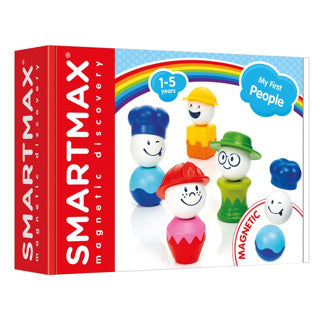 Smartmax my first people - figurines et métiers magnétiques - jeu de construction avec chapeaux et torses - jouets éducatifs pour les tout-petits - à partir de 1 an