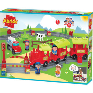 Train Abrick avec circuit écoiffier
