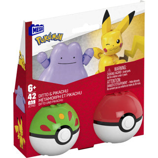 Pokémon méga pack de 2 pikachu et idem