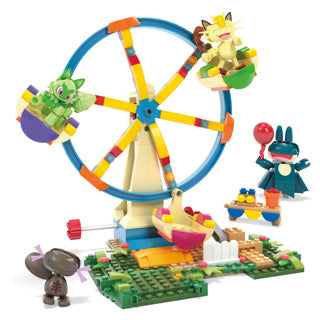 Pokemon méga aventure constructeur grande roue amusant