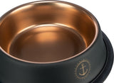 Trixie be Nordic bol à eau alimentaire acier inoxydable caoutchouc noir bronze