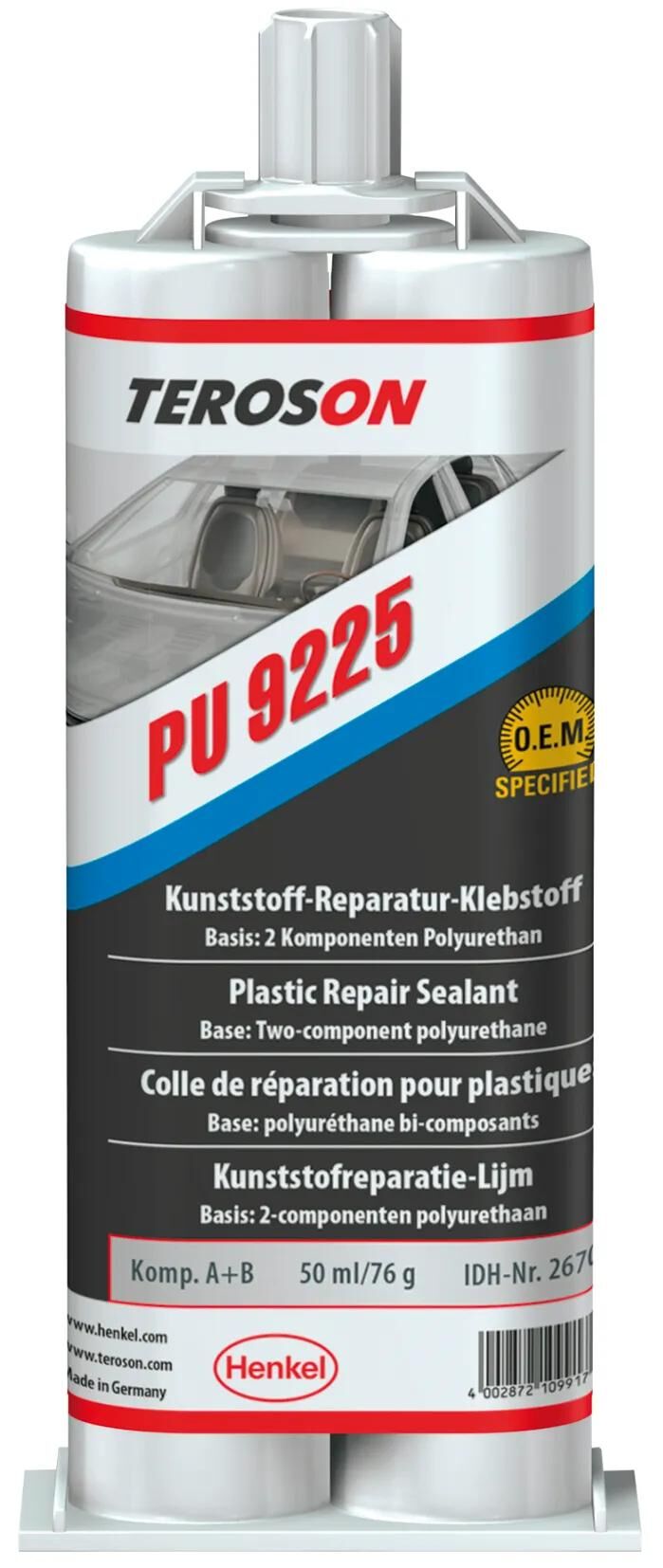 Colle de réparation plastique Teroson ?terokal 9225? boîte adhésive en plastique Terokal 9225