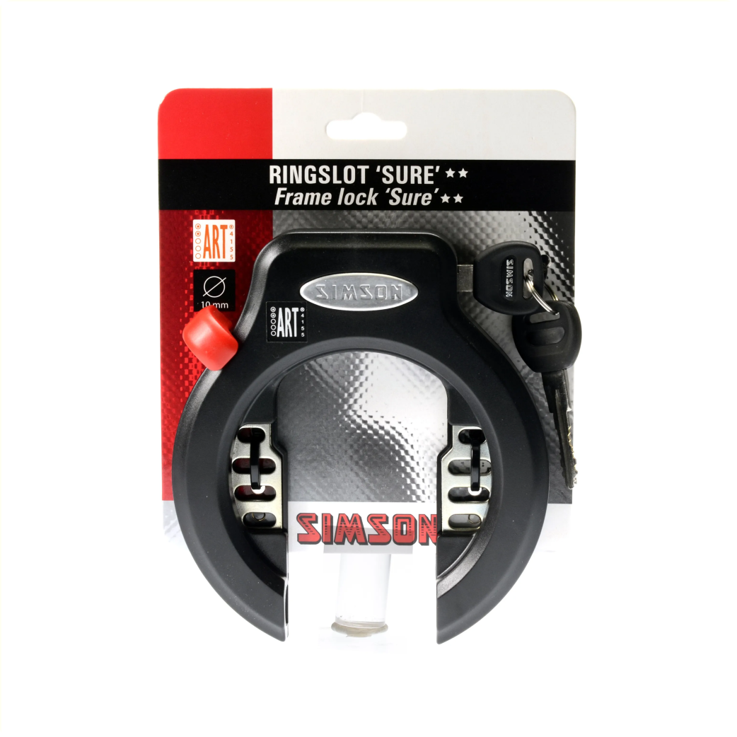 Simson Ringslot Sure Art2 - noir, 6,5 cm - vélo