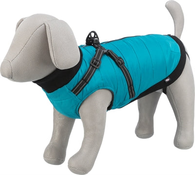 Trixie Dog Jacket Pontis med Tuig Aqua