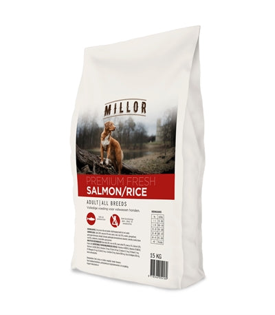 Millor Premium extrudé riz au saumon adulte frais