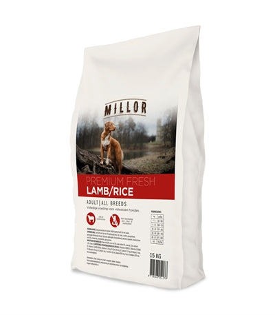 Millor Premium extrudé riz d'agneau adulte frais