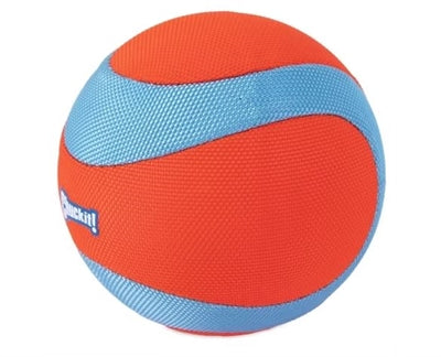 Chuckit ! méga balle amphibie - jouet pour chien - balle pour chien - balle chuckit - flottante - pour dans l'eau - bleu orange - ø 11,5 cm