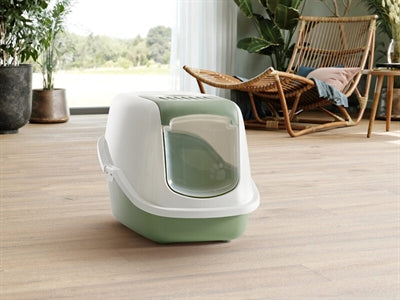 SAVIC KATTENBAK NESTOR Botanical Green